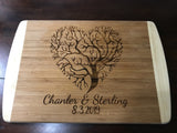 Personalized Bamboo Cutting Board - 18" x 12" Laser Engraved