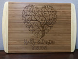Personalized Bamboo Cutting Board - 18" x 12" Laser Engraved
