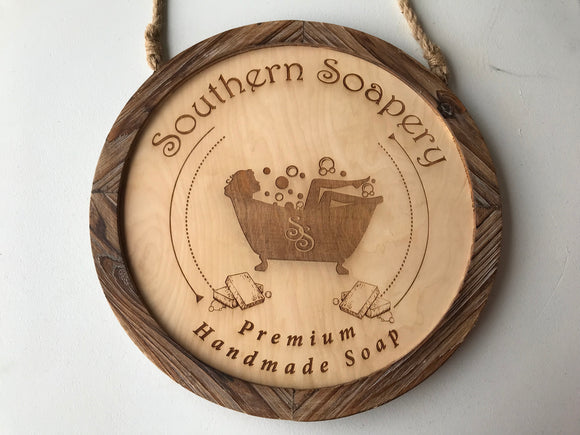 Engraved Wood Sign