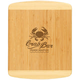 Personalized Bamboo Cutting Board - 18" x 12" Laser Engraved