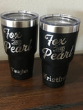 Personalized/Custom Laser Engraved Tumbler - 30 oz. Stainless Steel - Great Gift or Promotional Items Laser Engraved
